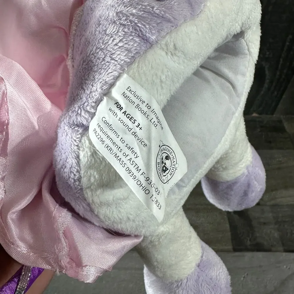 Cuddly Crooners Singing PRincess Plush Hand‎ Puppet Tags Stains